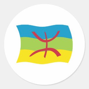 Berber-Volks-Flaggen-Aufkleber Runder Aufkleber