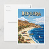 Berbera-Küste Somalia Postkarte (Vorne/Hinten)