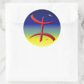 Berbere, Kabyle Runder Aufkleber (Tasche)