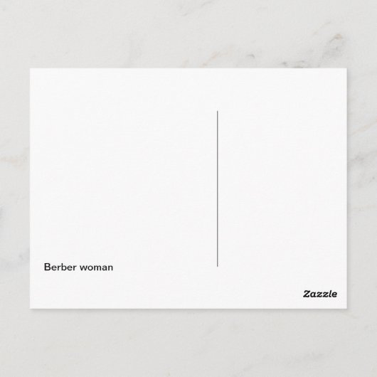 Berberin Postkarte (Rückseite)