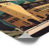 Berchtesgaden Deutschland Minimalistisch Art Poste Poster (Ecke)