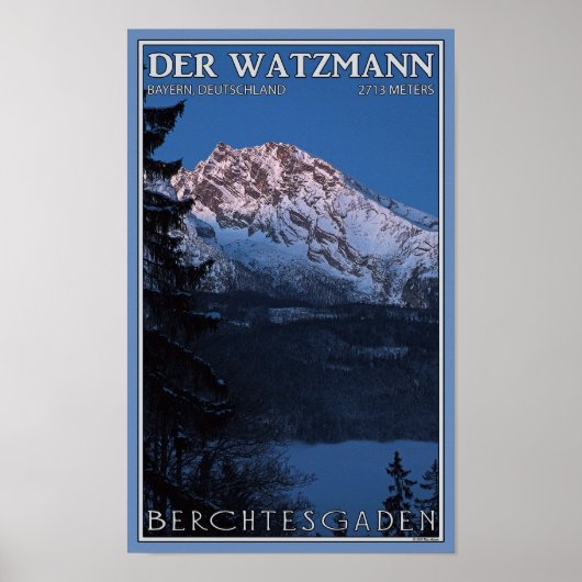 Berchtesgaden - Early Morning Watzmann Poster (Vorne)