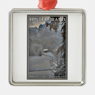 Berchtesgaden - Hinterbrand Häuschen Ornament Aus Metall