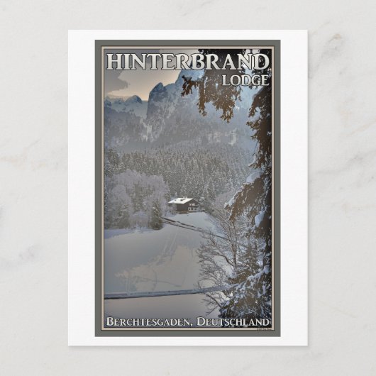 Berchtesgaden - Hinterbrand Lodge Postkarte (Vorderseite)