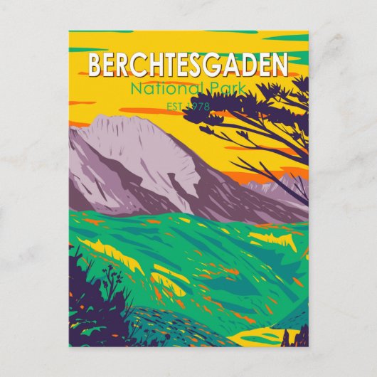 Berchtesgaden Nationalpark Deutschland Vintag Postkarte (Vorderseite)