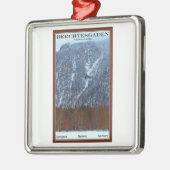 Berchtesgaden Nationalpark - Winter Silbernes Ornament (Links)