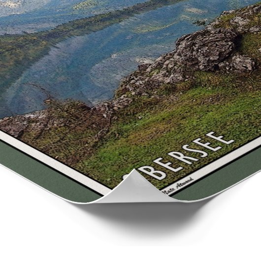 Berchtesgaden - Obersee Boathouse Poster (Ecke)