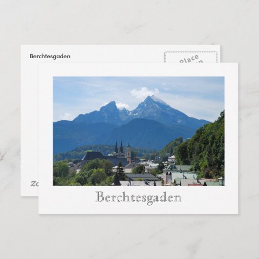 Berchtesgaden Postkarte (Vorne/Hinten)