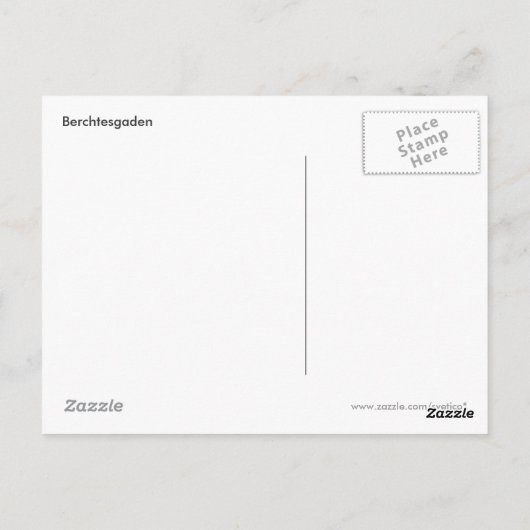 Berchtesgaden Postkarte (Rückseite)