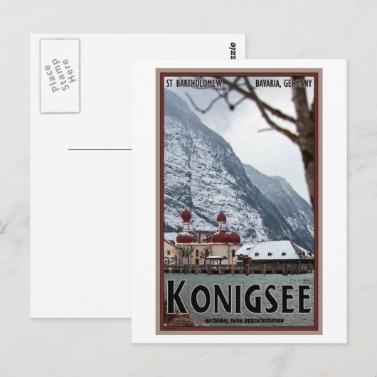 Berchtesgaden - St Bartholomew Postkarte (Vorne/Hinten)