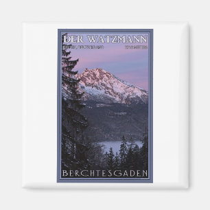 Berchtesgaden - Watzmann Alpenglow Magnet