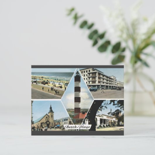 Berck Plage, "Nord-Pas de Calais" Postkarte (Stehend Vorderseite)