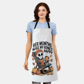 Bere Monate machen mir die Knochen glücklich Schürze (Getragen)