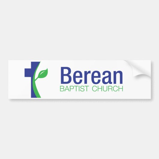 Berean Baptistenkirchen-Autoaufkleber Autoaufkleber (Vorne)