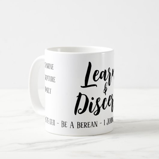 Berean Search Scripture Kaffeetasse (Vorderseite Links)