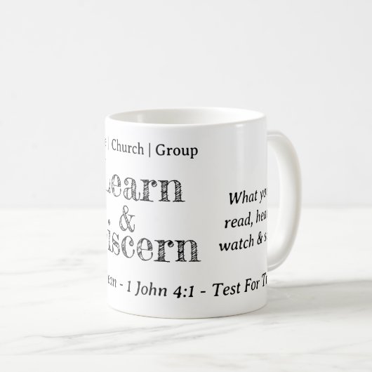 Berean Search Scripture Personalisiert Kaffeetasse (VorderseiteRechts)