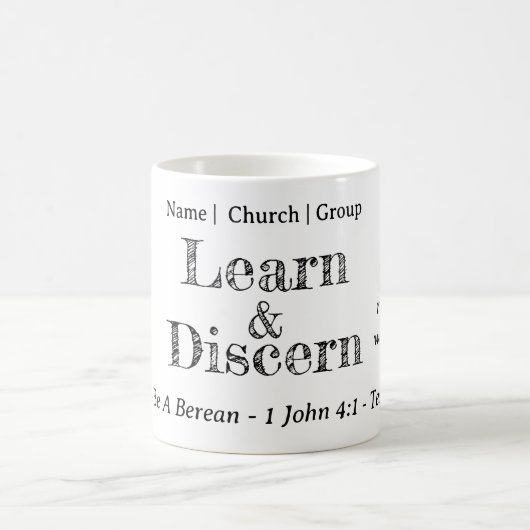 Berean Search Scripture Personalisiert Kaffeetasse (Mittel)