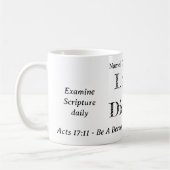 Berean Search Scripture Personalisiert Kaffeetasse (Links)