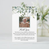 Bereavement Foto Grüne Beerdigung Danke (Stehend Vorderseite)