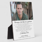 Bereavement-Gedenkstätte für Vater nannte ich ihn Fotoplatte (Seite)