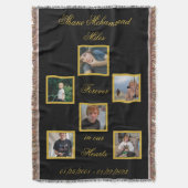 Bereavement Memory Keepsake Photo Throw Blanket Decke (Vorderseite Vertikal)
