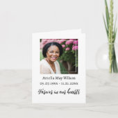 Bereavement Vielen Dank Karte (Vorderseite)