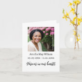 Bereavement Vielen Dank Karte (Gelbe Blume)