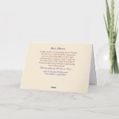 Bereavement: Zitat im Innern Karte (Rückseite)