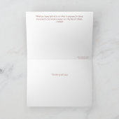 Bereavement: Zitat im Innern Karte (Innenseite)