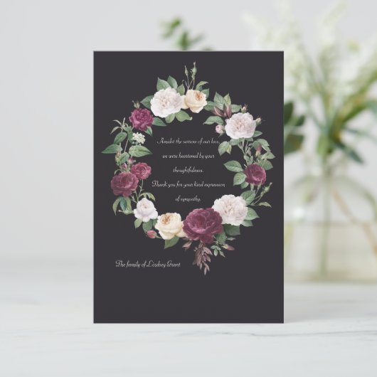 Bereaventurm Danke Karte (Stehend Vorderseite)