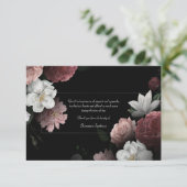 Bereavour Floral Vielen Dank Karte (Stehend Vorderseite)