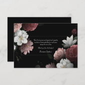 Bereavour Floral Vielen Dank Karte (Vorne/Hinten)