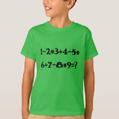 Berechnung der grünen Mathematik T-Shirt (Vorderseite)