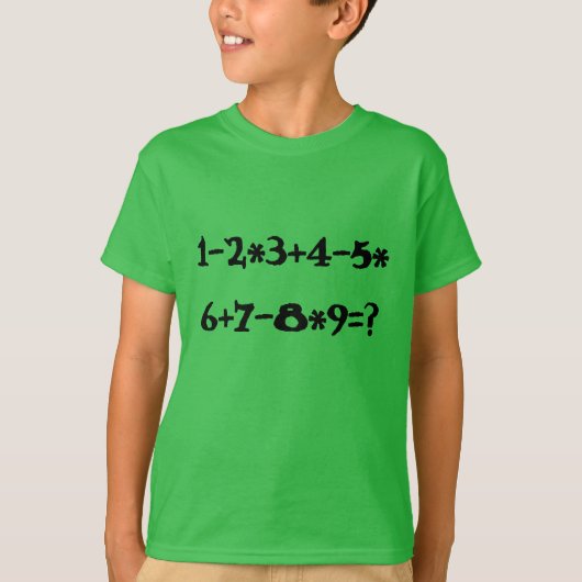 Berechnung der grünen Mathematik T-Shirt (Vorderseite)