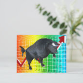 Berechnung des Bull Market Run Postkarte (Stehend Vorderseite)