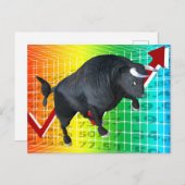 Berechnung des Bull Market Run Postkarte (Vorne/Hinten)