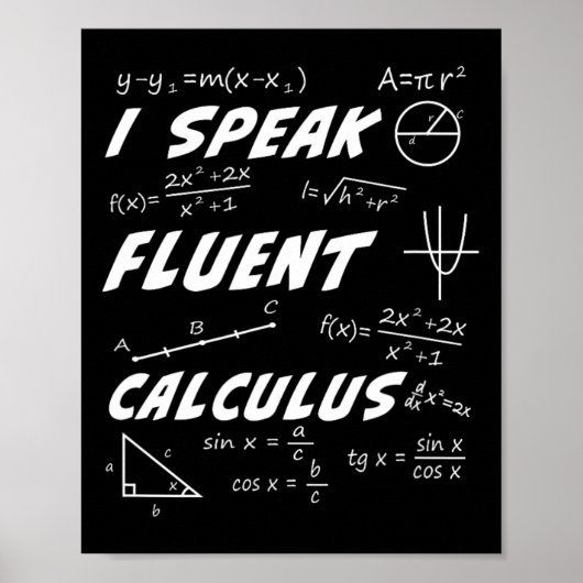 Berechnung Pi Day Algebra Geometry Trigonometry St Poster (Vorne)