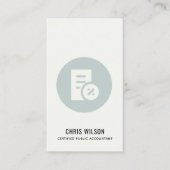 BERECHNUNGSSTEUER FÜR BLUE GRAY MODERN VISITENKARTE (Vorderseite)