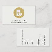 BERECHNUNGSSTEUER FÜR DIE MODERNE BERECHNUNG VON G VISITENKARTE (Vorne/Hinten)