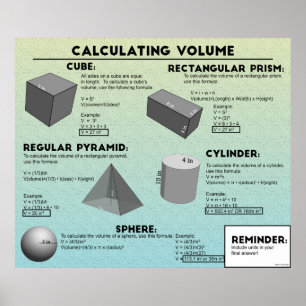 Berechnungsvolumen Poster