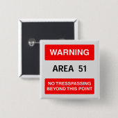 Bereich 51 Abzeichen Button (Vorne & Hinten)