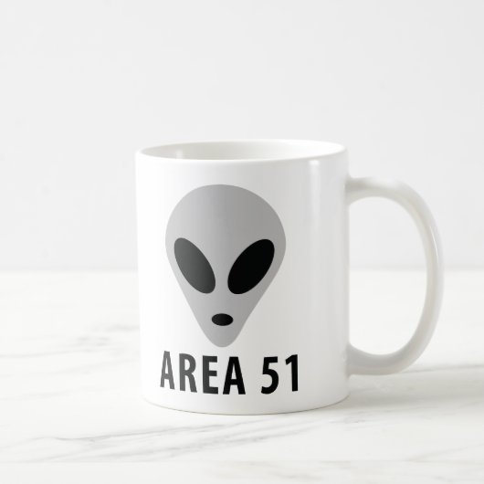 Bereich 51 - alienkopf kaffeetasse (Rechts)