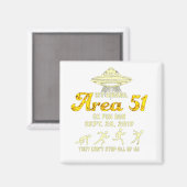 Bereich 51 Fun Run Magnet (Vorderseite/Rückseite)