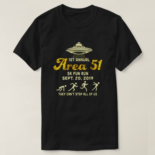 Bereich 51 Fun Run T-Shirt (Design vorne)