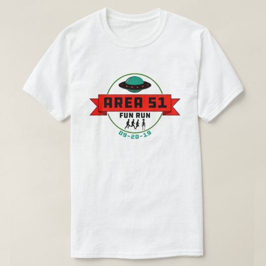 Bereich 51 Fun Run T-Shirt (Design vorne)