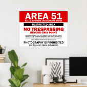 Bereich 51 - Sperrgebiet Poster (Heimbüro)
