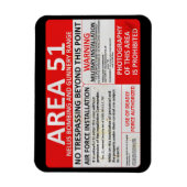 Bereich 51 Unterschrift Magnet (Vertikal)