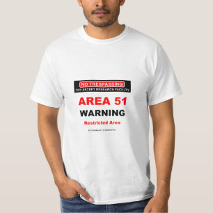 Bereich 51 Warnhinweise T-Shirt