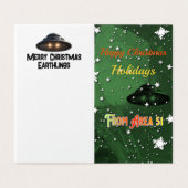 Bereich 51 Weihnachtsgrüße (Außenseite Aufgefaltet)