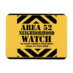 Bereich 52 Uhr Beobachtung der Nachbarschaft Magnet